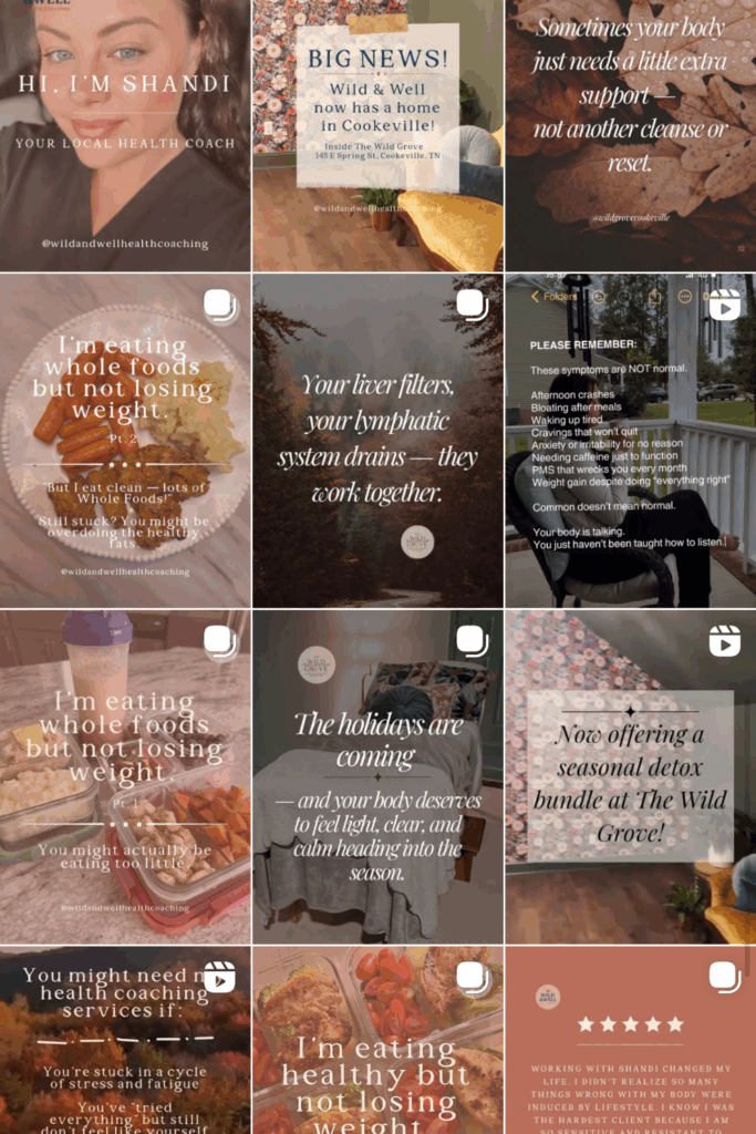 instagram grid for social media management