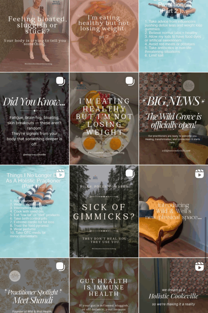 instagram grid for social media management