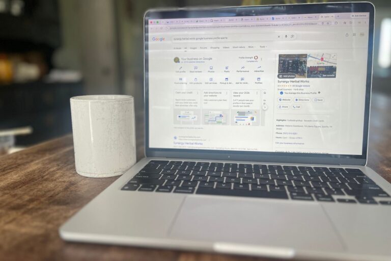a google business profile with great reviews and a strong local search presence